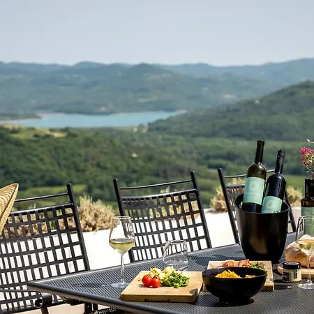 别墅 Casa Mille Olivi - Peaceful View House, Private 50m2 Pool, Near Motovun